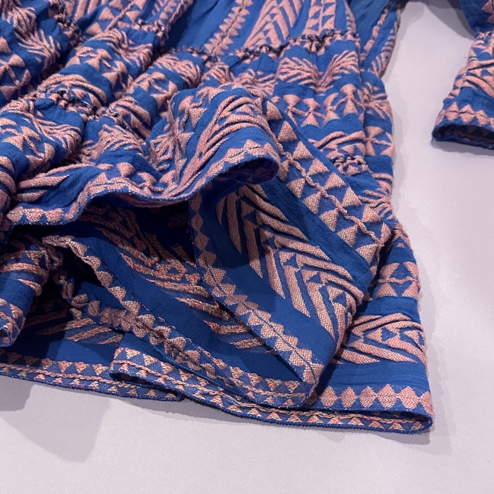 Blue and Pink Patterned Dress from anthropology - Picture 2 of 8